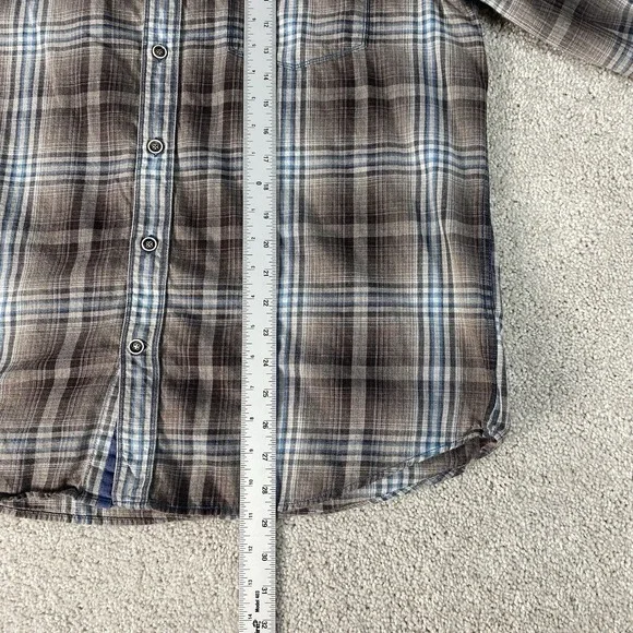 32 Bar Blues 100% Cotton Long Sleeve Button Front Shirt Multicolor Mens Large - Picture 5 of 7